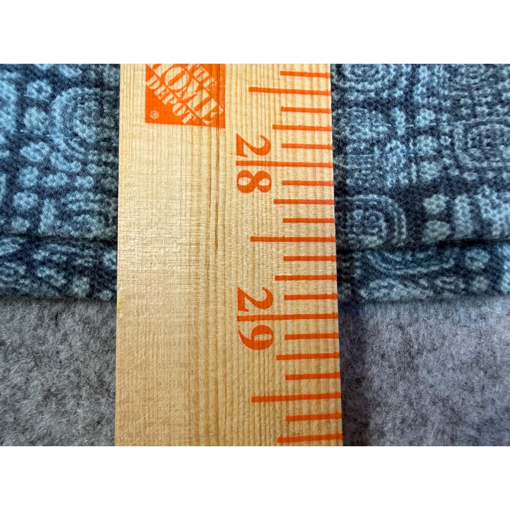 L.L. Bean Casco Bay Polo Mens Medium Blue Geometric Print Good Vintage 296549 - Picture 6 of 10
